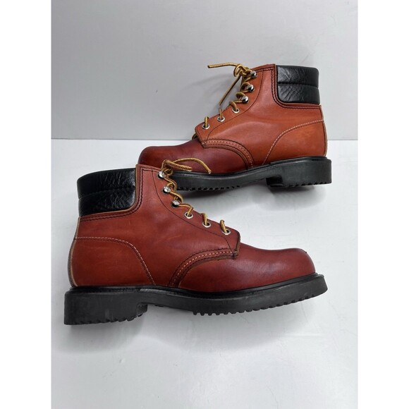 Red Wing 1906 Oro Russet Leather USA Made SuperSole Work Boots Womens Size 5.5 B
